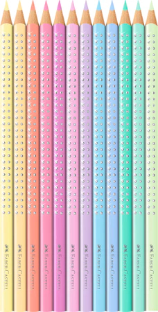 Estuche metálico con 12 lápices de color pasteles Sparkle - comprar online