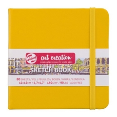Sketchbook Golden Yellow , 12 x 12 cm, 140 g, 80 páginas