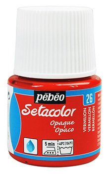Setacolor Opaque Pebeo - 26 Vermillon 45 ml. en internet