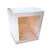 Caja Prisma L blanca con visor ( pan dulce / minicake) - comprar online