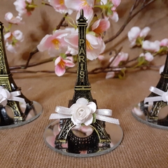 Souvenir Torre Eiffel Con Flor Y Espejo