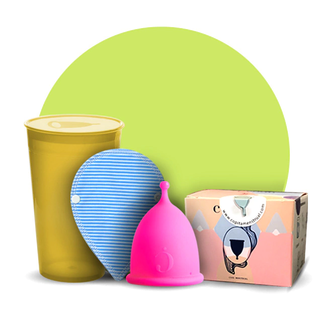 Cocoon + Vaso + Protector de Tela - Copa Menstrual