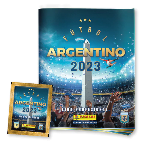 PACK PROMO 1 álbum + 20 sobres de figuritas FUTBOL ARGENTINO 2023