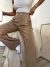 PANTALÓN CIGARRETTE ALMENDRA - comprar online