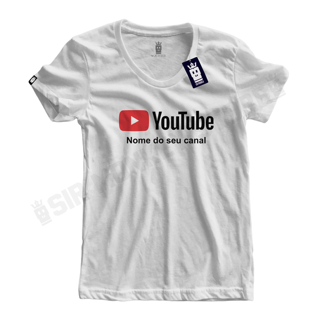 Camiseta Youtube - Personalize
