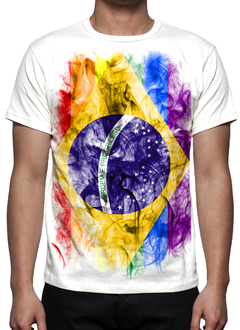 Camiseta Bandeira Brasil LGBTQ+ - Estampa Total