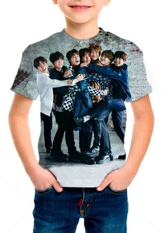 Camiseta Infantil Kpop BTS Mod 04