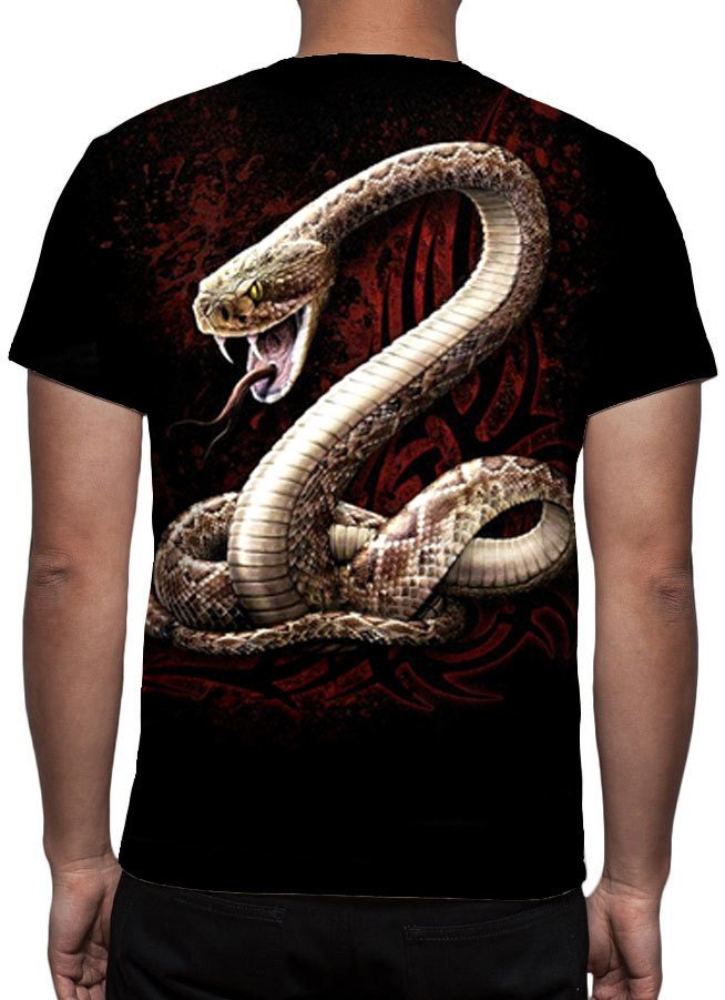 camisa estampa de cobra
