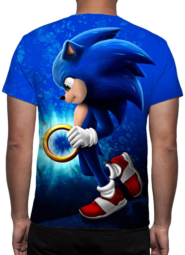 camiseta sonic filme