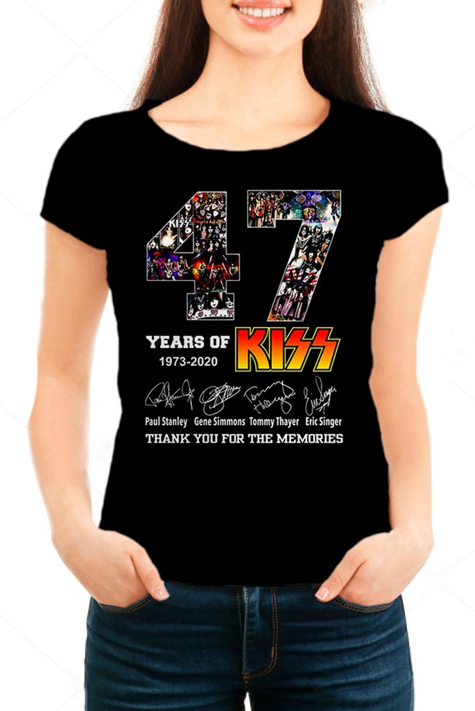 camiseta kiss feminina