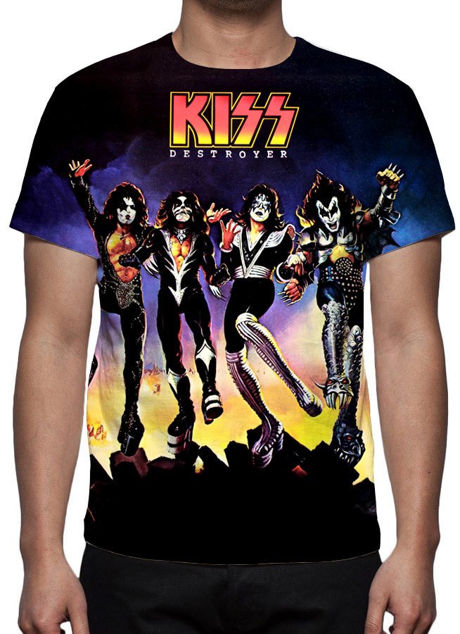 camiseta kiss destroyer