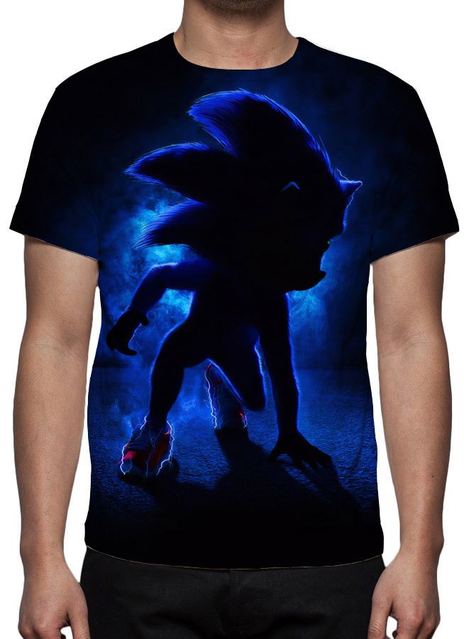 camiseta do sonic adulto