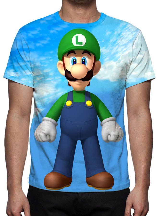 camiseta luigi mario
