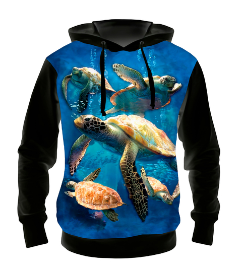 sea turtle moletom com capuz