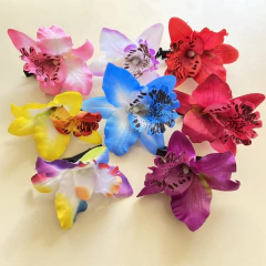 Presilha Orquídea Colorida Para Cabelo | Pistache Acessórios