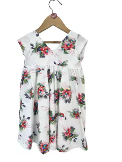 26700- Vestido V Aqualera Blanco