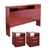 Combo Dormitorio Respaldo con mesas de Luz Cedro PLATINUM