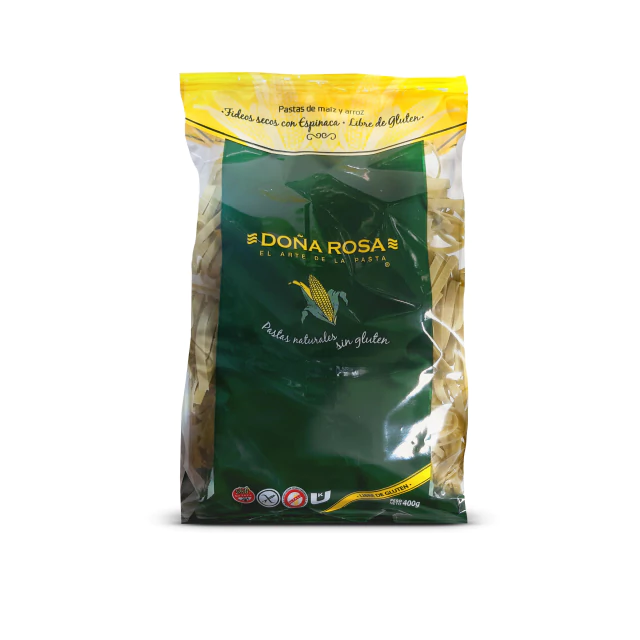FIDEOS DOÑA ROSA CASERITOS ESPINACA X 500 GS S/TACC