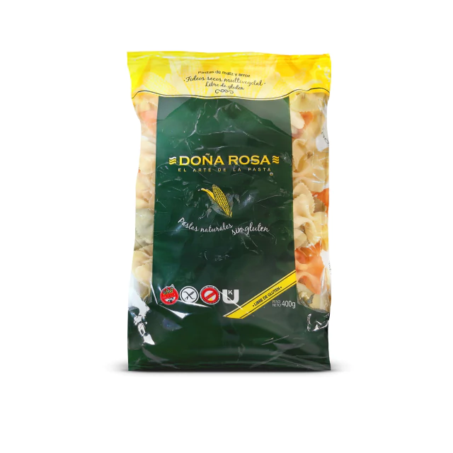 FIDEOS DOÑA ROSA MOÑOS MULTIVEGETALES X 500 GS S/TACC