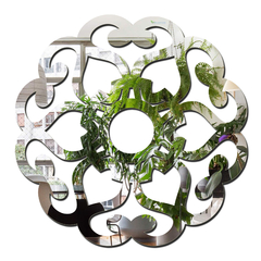 Espelho Decorativo Mandala Flor Grande - comprar online