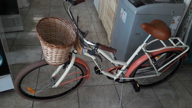 BICICLETA ENRIQUE URBANA RETRO RD.26 - MIMBRE | Adriana Hogar