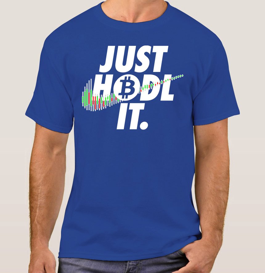 camiseta just hodl it