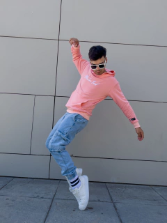 Hoodie OVERSIZE LOGO (Rosa) en internet