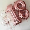 GLOBOS NUMERO DE 32" (80CM aPROX) ROSA GOLD