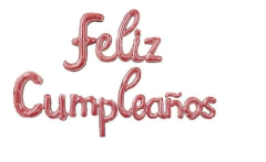 Globo FRASE Feliz cumpleaños