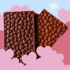 Molde tableta de chocolate con corazones de acetato