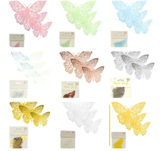 Mariposas x 6 tamaños Variados - Papelera Pilar Manualidades