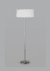 Lámpara de pie Rotterdam de dos luces con pantalla apto LED - comprar online