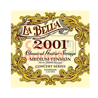 Encordado para Guitarra Clasica La Bella Medium Tension 2001ME