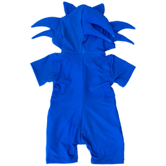 Pijama Infantil Sonic Macacão Kigurumi 10,12,14