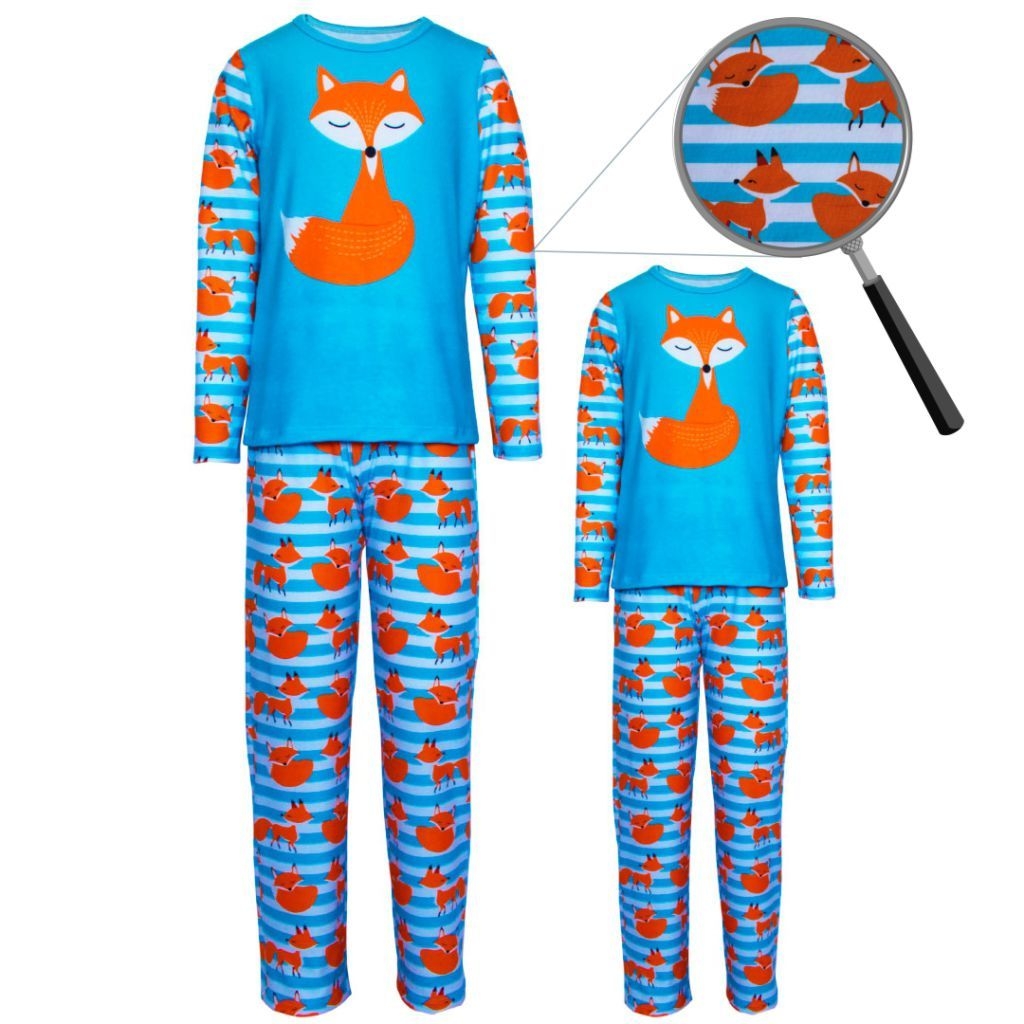 Pijama Infantil Menina Manga Longa e Calça Raposa - Isabb