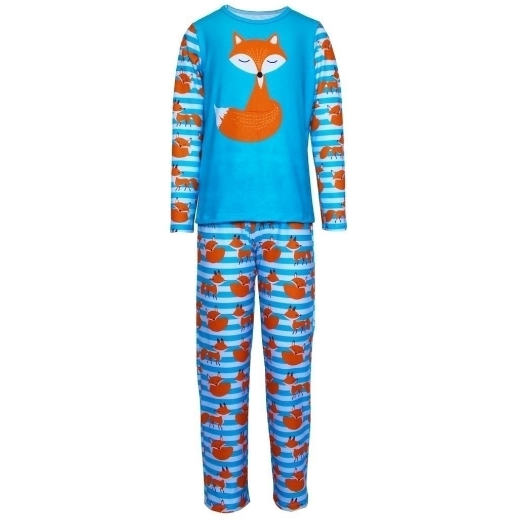 Pijama Infantil Menina Manga Longa e Calça Raposa - Isabb