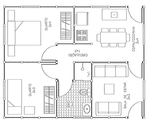 Projeto de Casas Pré-Moldada em Concreto