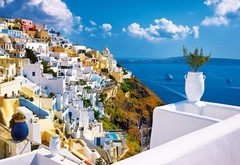 (699) Santorini, Grécia - 1500 peças - comprar online