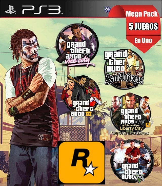 Combo GTA Collection (5 en 1) PS3 Digital Pata´s