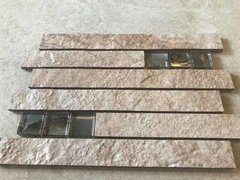 Guarda Piedra Cuarzo 10x30 Con Vidrio Onix Revestimiento en internet