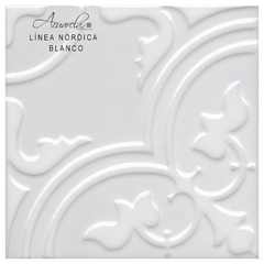 Cerámica  Acuarela Blanco Brillante Nordica 15x15 X caja 2da
