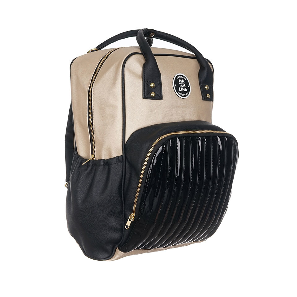 mochila maternal ecocuero moderna