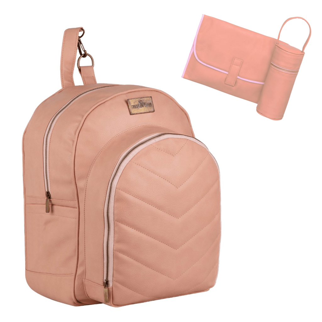mochila maternal ecocuero