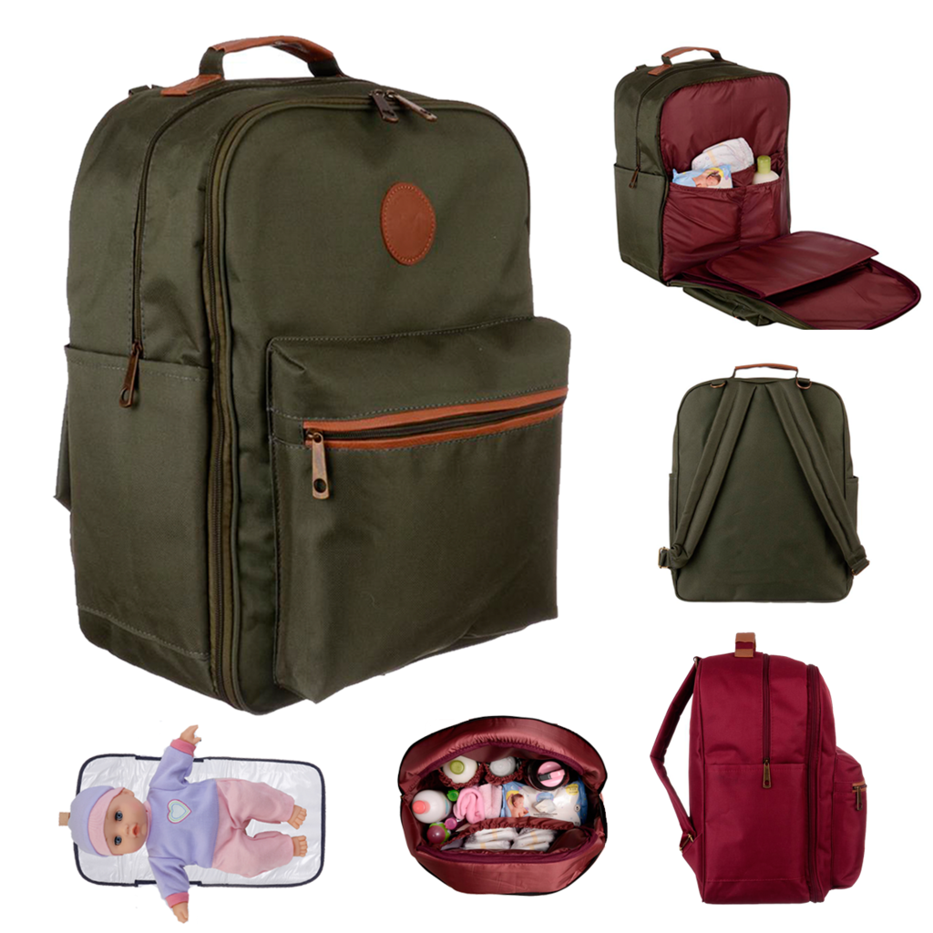 Mochila Maternal Tokio - Cordura Verde - Materlina