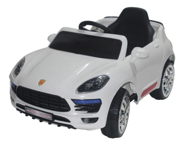 Aluguel Mini Carro Elétrico Infantil com Controle Remoto Porshe 12v Branco