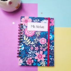 Cuaderno - Línea Flores - Blue flowers