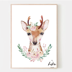 Cuadro - Flower Animals - Bambi