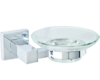Kit soporte jabonera + jabonera vidrio sin esmerilar