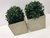 Cachepô Vaso Decorativo Cimento Planta Artificial Kit c 2