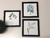Conjunto Kit 3 Quadros Decorativos Flores Moldura C Vidro - loja online
